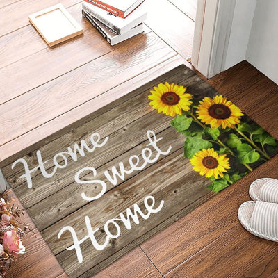 Paillasson Sun d'entrée Welcome, tapis d'entrée 17 po x 29 po
