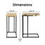 Table d'appoint en C Serta Harton