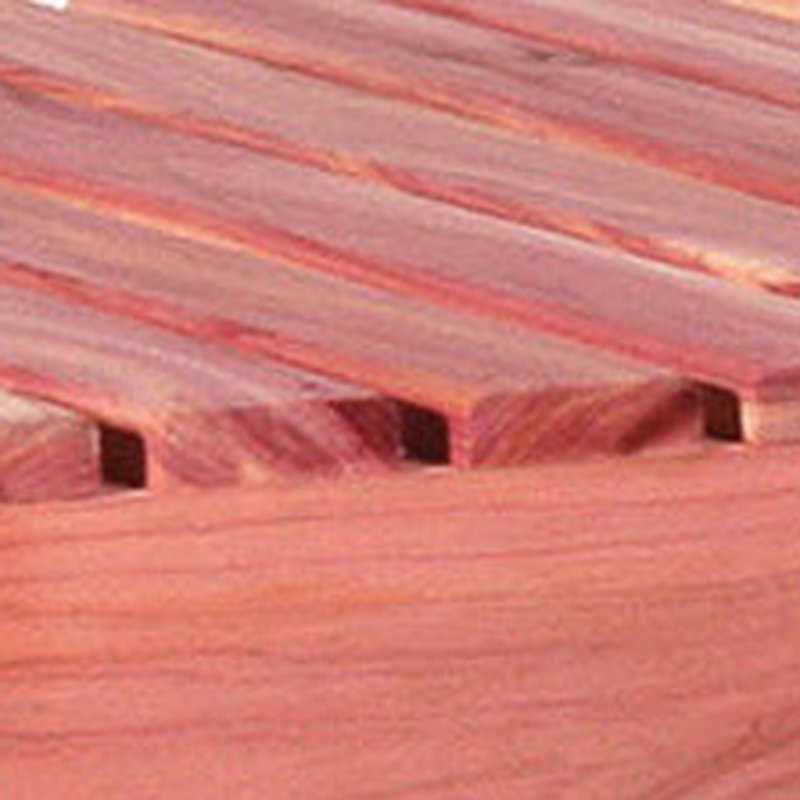Cedar Red 31.5" Wooden Shoe Storage Bench