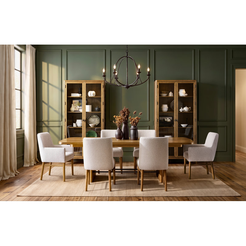 Dilworth Rectangle Solid Wood Double Pedestal Dining Table