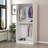 Elegant White Wardrobe, 100% Melamine Coated Particle Board, 35.4 x 74.8 x 20.5 inches | Durable & Stylish Storage Solution | Perfect for Bedroom & Closet Organization, Modern Solid Color Design-1033934560