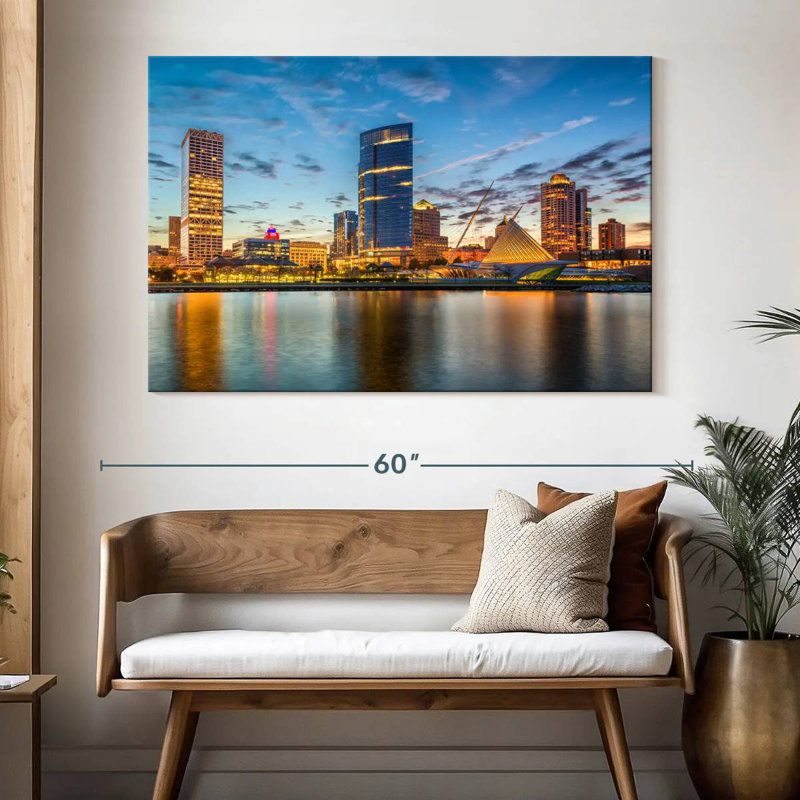 Tergel Milwaukee Cityscape, 34" H x 51" W