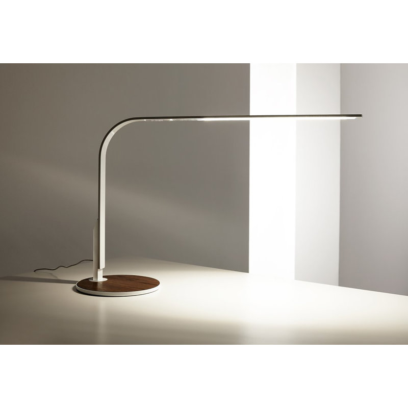 Lim 360 Table Lamp, Walnut, White