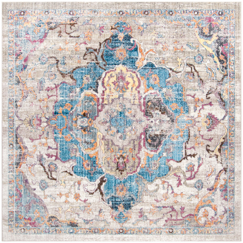 Jehanne Performance Oriental Rug, Square 7'