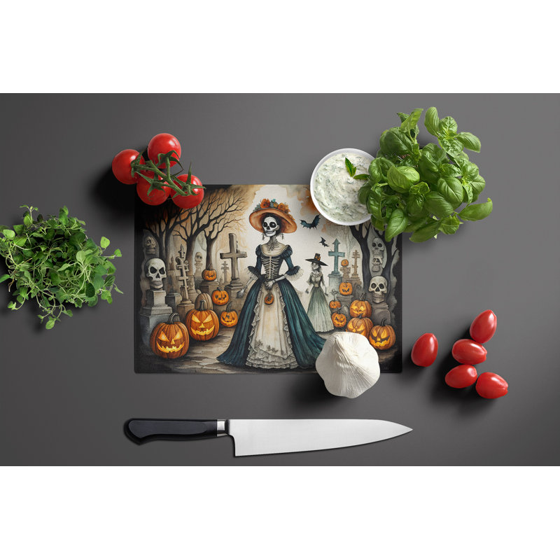 Planche à découper en verre La Catrina