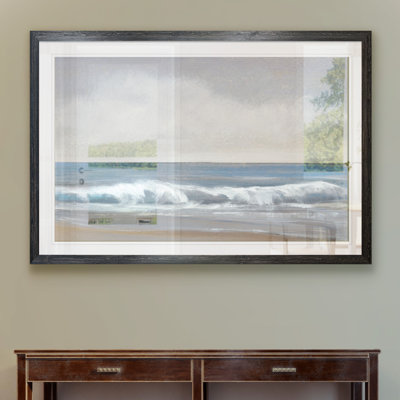 « neutral shoreline ii » par paul cezanne-reproduction d’art sur cadre photo