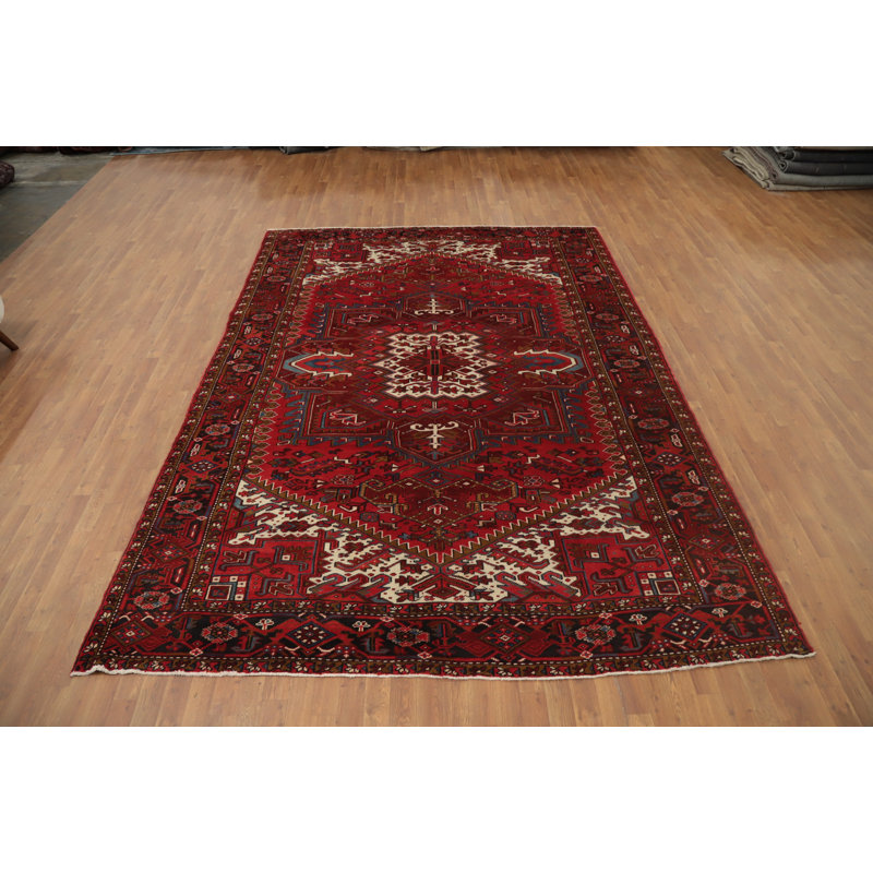 Tapis traditionnel géométrique rétro 8 x 11