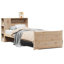 Bookcase Bed Without Mattress Solid Wood Pine-811632141
