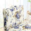 Chaise confortable en flanelle bleue sans siège, assise confortable, avec coussin de taille