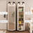 Beige Modern Manufactured wood rotating bookshelf