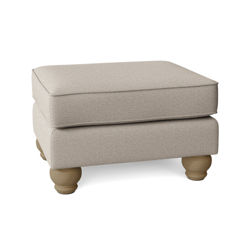 Artisan Landing Ottoman, Beige Performance Fabric; 0851-73, Sunweather