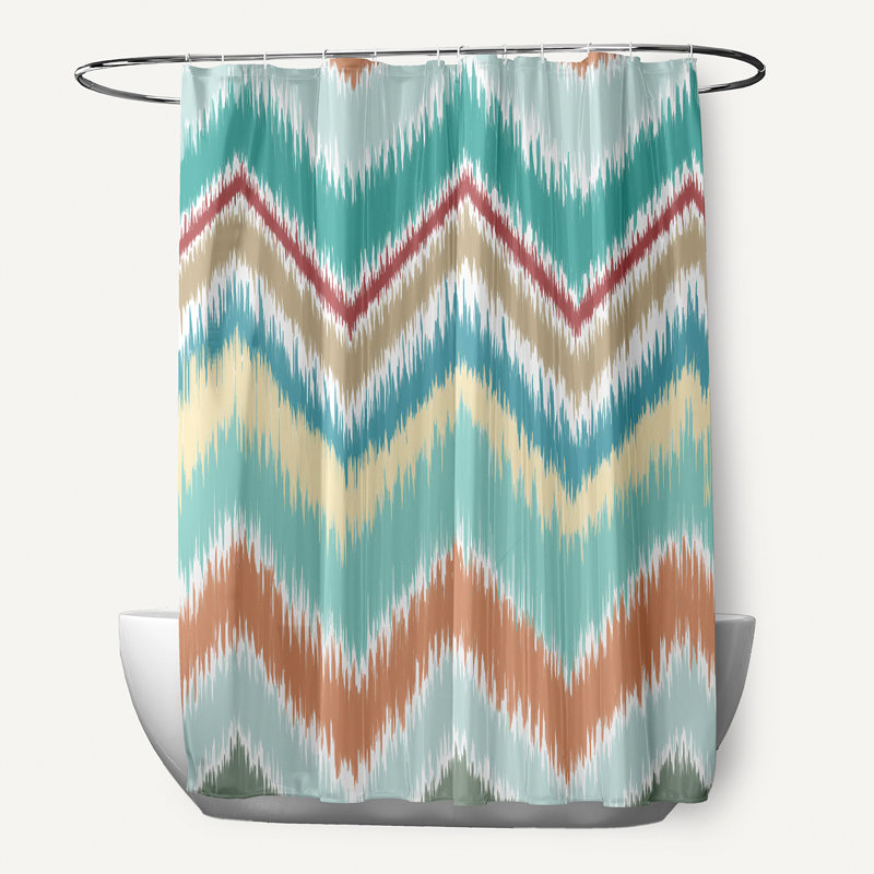 Floral Shower Curtain, Green
