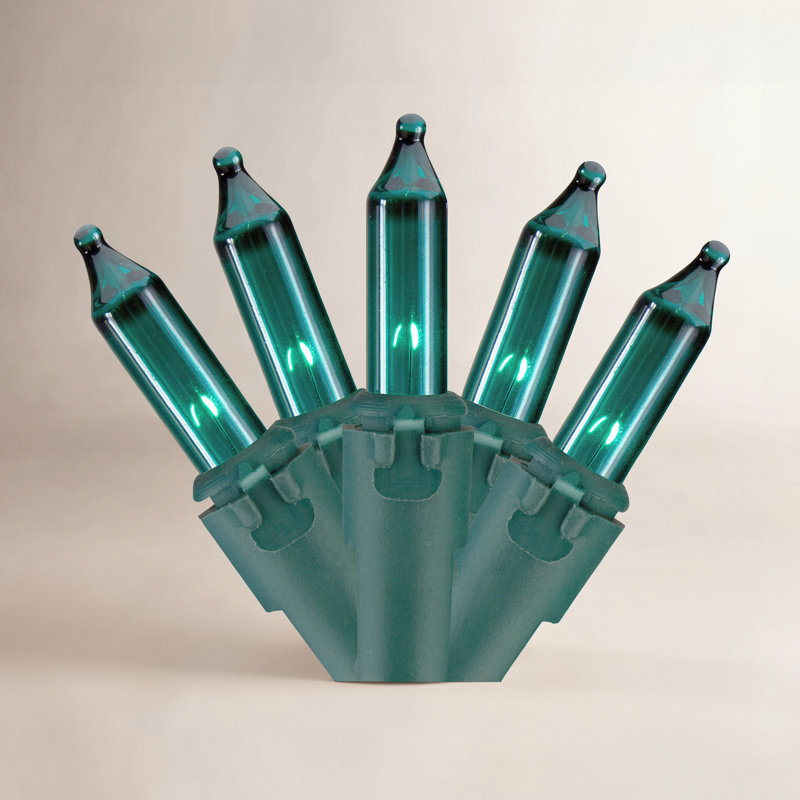 100 mini lumières de Noël 100 points, Vert, H 1 po x l 441,6 po x P 1 po