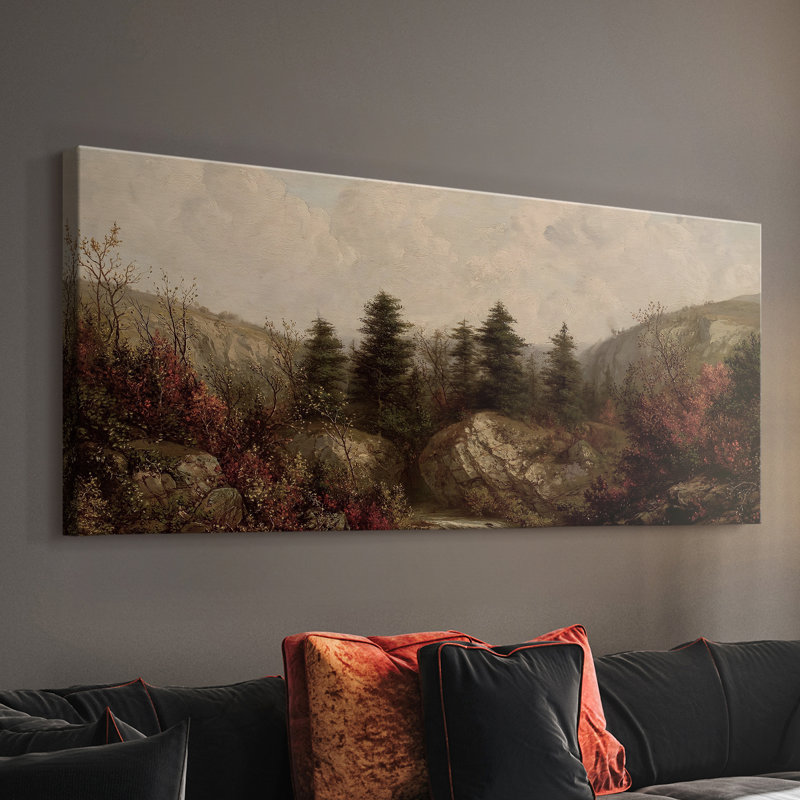 Série paysage - CDLIX - Toile tendue avec châssis - Prêt à accrocher, H 16 po x l 40 po
