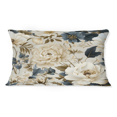 Vintage Flora I - Plants Printed Throw Pillow