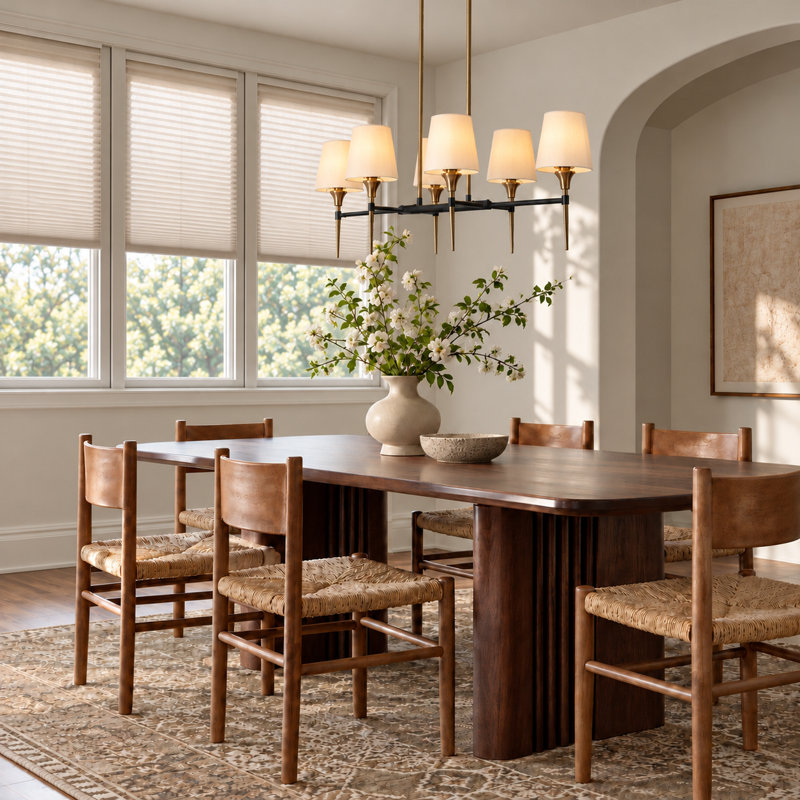 Degroat 6 - Light 31"W Kitchen Island Linear Chandelier