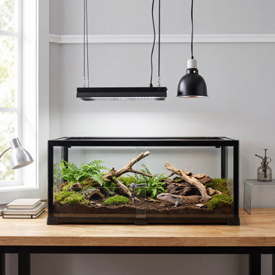 36 in. x 18 in. x 14 in. Glass and Plastic Reptile Terrarium