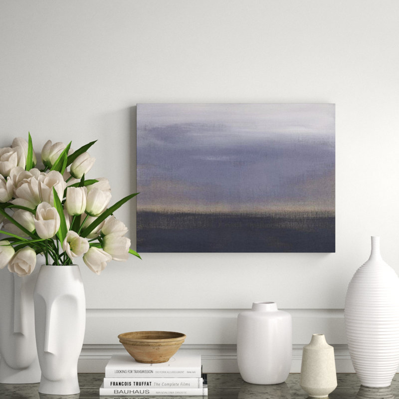 Summit To Sea XII Painting by Paul Ngo, Glass Coat, 24" H x 32" W x 1.5" D