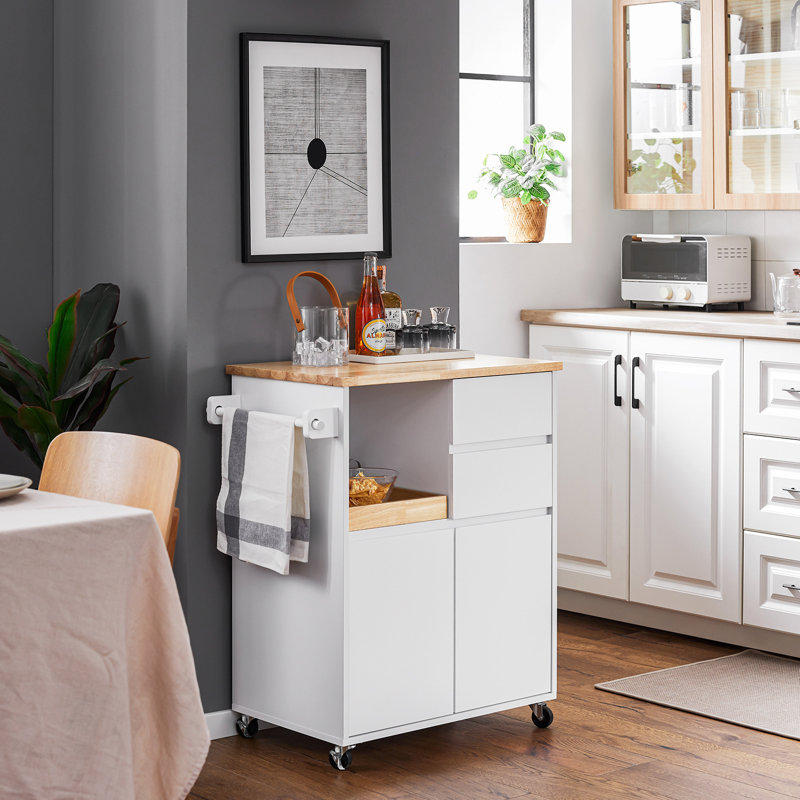 Broida Wood Kitchen Island
