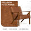 67Cm Wide Faux Leather Armchair-1660129151