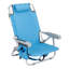 Chaise de plage courte pliable en tissu Oxford, l 24,80 po x P 25,59 po x H 32,28 po, structure en aluminium blanc argenté, capacité de poids de 220 lb