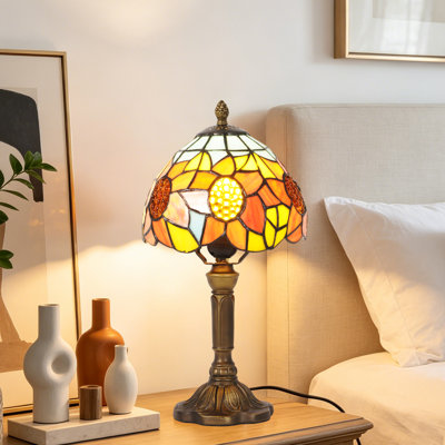 Lampe de table 14,25 po Tiffany Sunflower