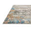 Tapis gris / bleu en polypropylène Mcglothin-144711248