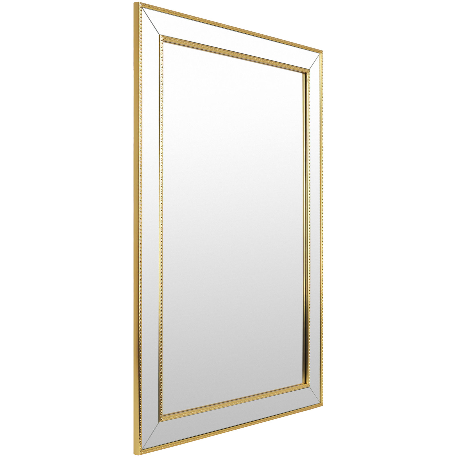 Rectangle Mirror, 42.89" x 31", Gold