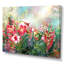Impression de fleurs multicolores printanières sur toile-924043516-924043515