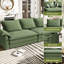 4 Seater Chenille Sofa-1551361946
