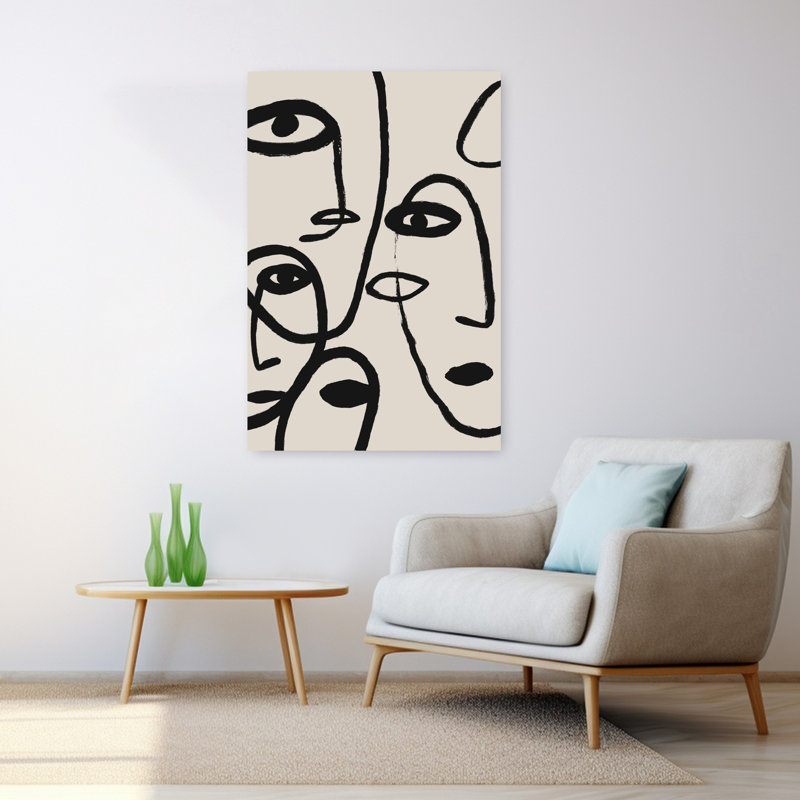 Art contemporain contemporain abstrait, H 48 po x l 32 po
