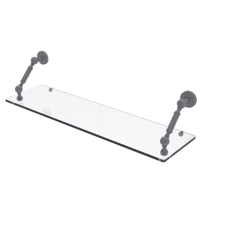 Tablette flottante Beresford, Gris mat, H 7,3 po x l 30 po x P 8 po
