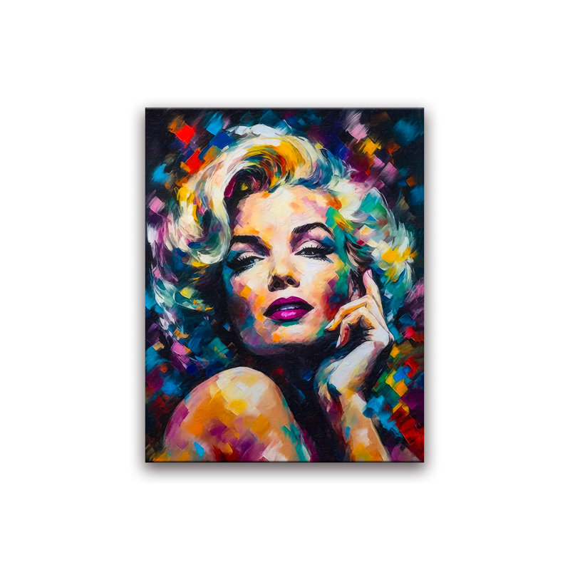 Marilyn, reproduction d'art sur toile, Toile tendue
