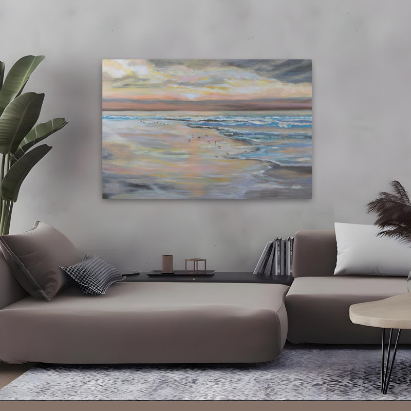 Matinée contemporaine et côtière, H 48 po x l 32 po