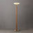 Tambo Torchiere Floor Lamp - Wood Finish, Weathered Brass, Dimmer-96227971