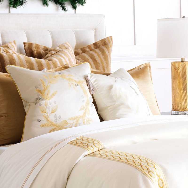 Housse et insert de coussin carré Glisten Wreath