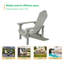 Chaise Adirondack Ionie Hips résistante aux intempéries-1809952429