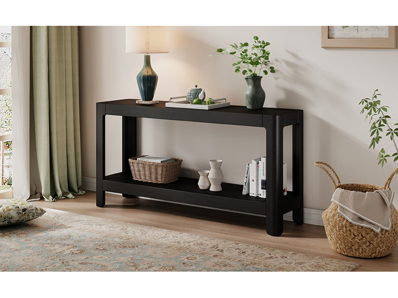 Console de style campagne moderne, Noir