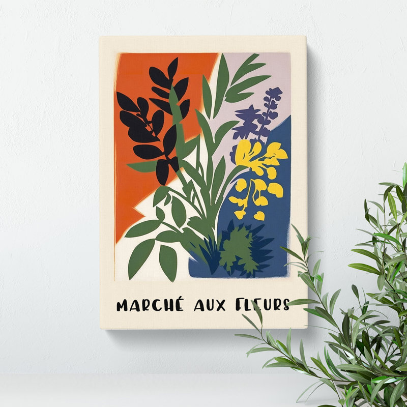 XMKTMKT-337 French Flower Market Exhibition No.4 - Wrapped Canvas Print, 50cm H x 35cm W x 3cm D
