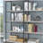Grey Driftwood Double-Wide Bookcase-1112061832