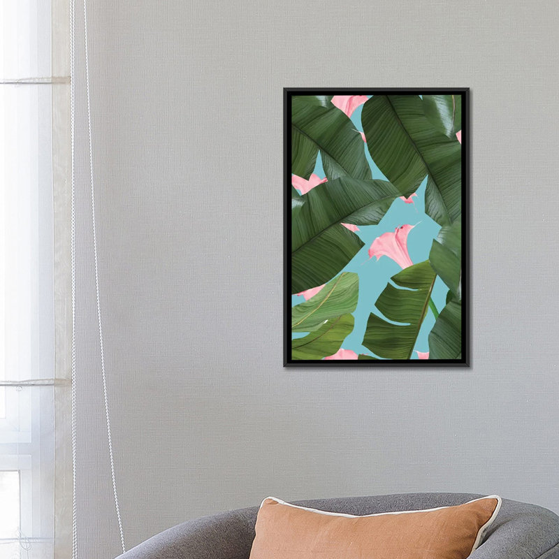 «Wild Flower» par 83 Oranges - impression sur toile tendue, H 26 po x l 18 po x P 1,5 po, Toile encadrée noire