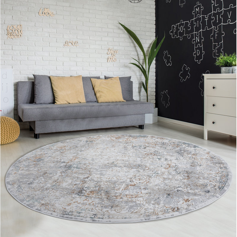 Oriental Indoor Rug, Round 7'10"