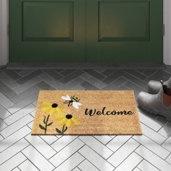 Blooming Welcome Outdoor Door Mat - Laural Home