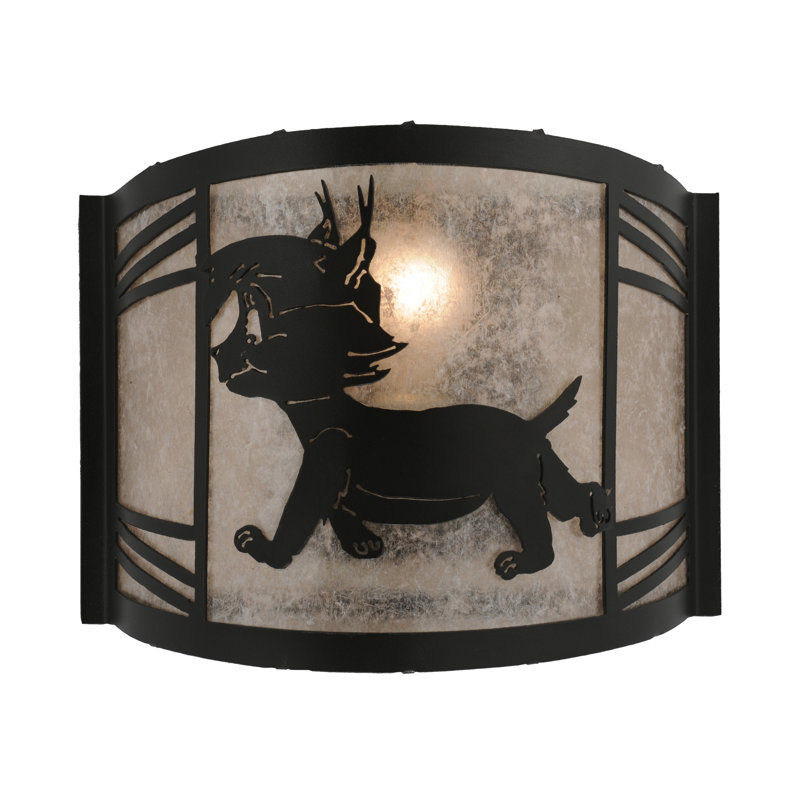 Rustic Lodge Flush Mounted Sconce