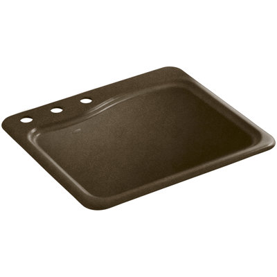 Lavabo de salle de bain rectangulaire en métal River Falls