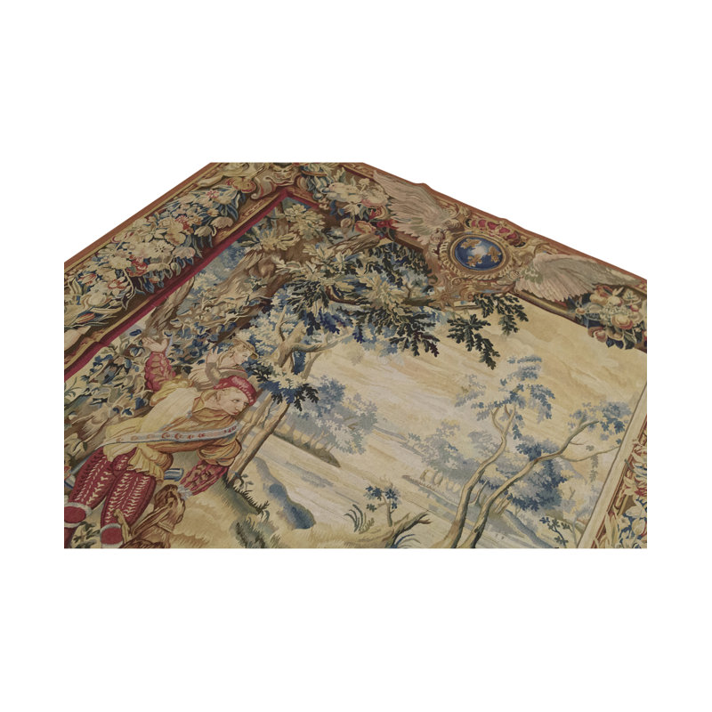 Hand-Knotted High-Quality Gold and Brown Area Rug