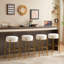 Tabourets de bar hauts rembourrés ronds - ensemble de 2-490140487-490140486