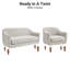 Ensemble de canapé de salon moderne 3 pièces avec causeuse et chaise d'appoint Kaya-1928666194