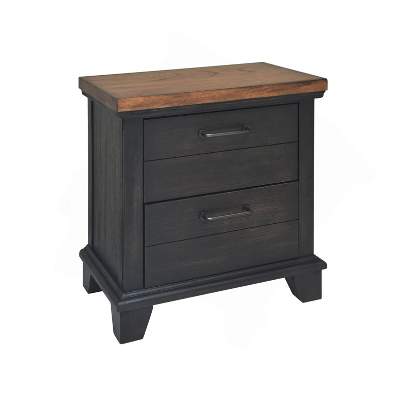 Table de chevet Bear Creek - Brun, Marron foncé