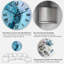Turquoise liquide Art Universe - horloge murale moderne-619068243